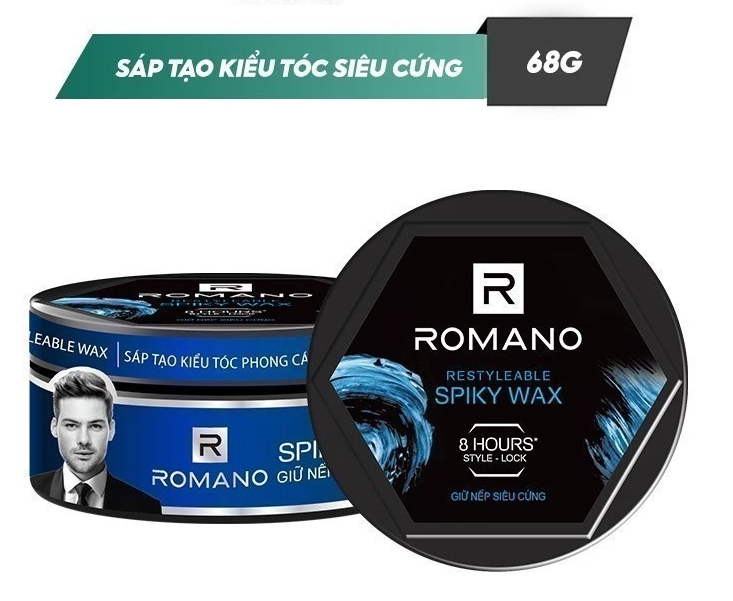  Sáp vuốt tóc nam Romano Restyleable 68g giữ nếp tóc suốt 8h 