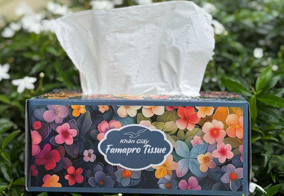  Khăn Giấy Lụa Hộp Cao Cấp Famapro Premium Tissue 190×200 mm 