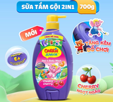  Sữa Tắm Gội cho bé Carrie Junior hương trái cây thiên nhiên 700g 