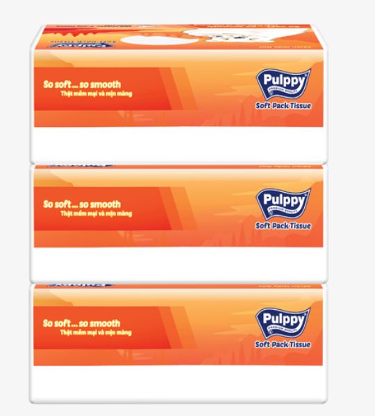  Khăn Giấy Rút Pulppy Polar Bear 250 Tờ 