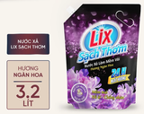  Nước xả làm mềm vải Lix sạch thơm hương ngàn hoa túi 1,8/ 2,2/ 3,2L 