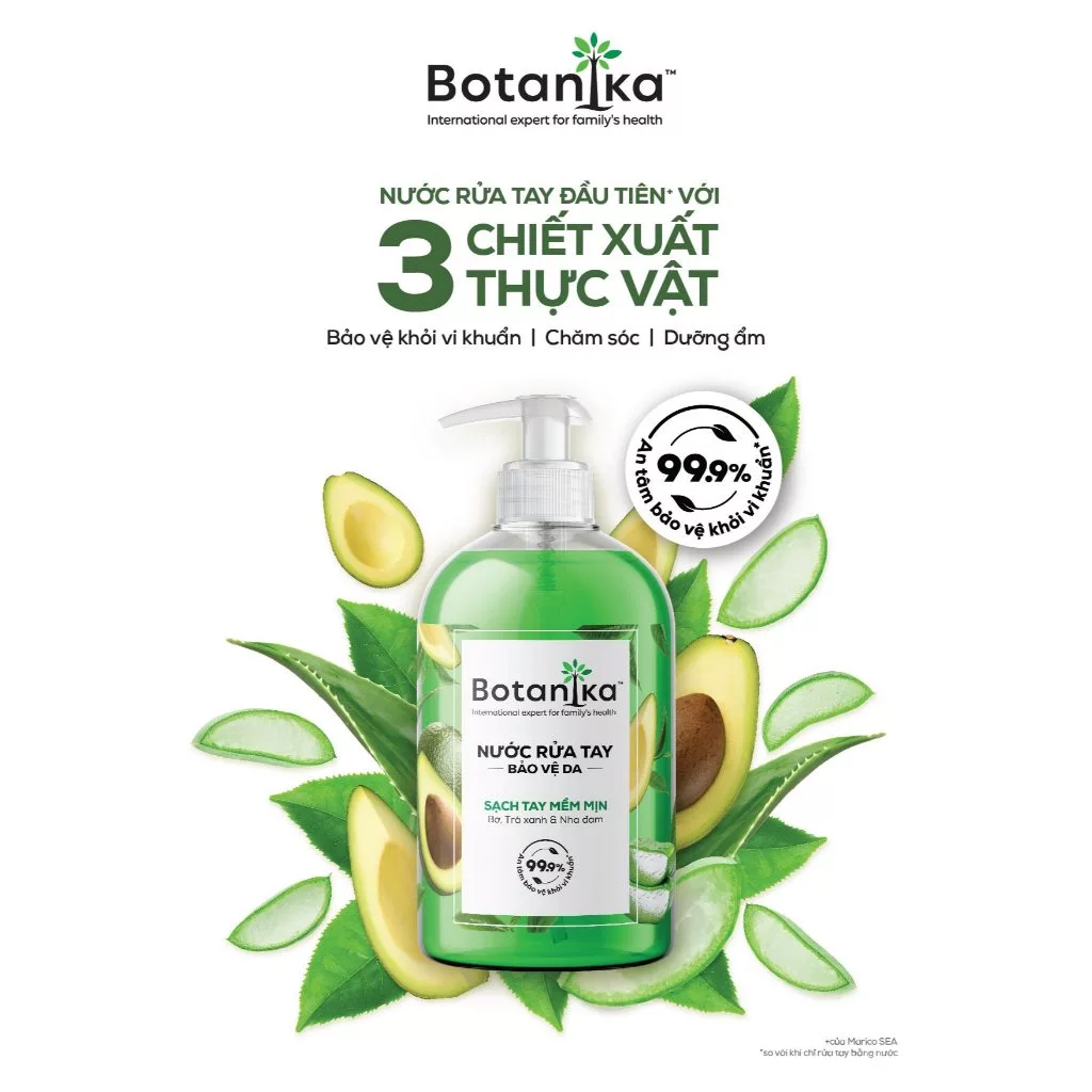  Nước rửa tay Botanika Mềm mịn/Làm bếp 500ml 