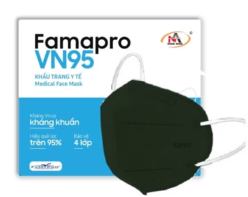  Khẩu trang cao cấp 5 lớp Famapro VN95 10 cái/hộp 