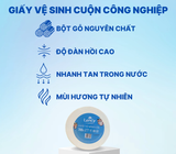 Giấy Vệ Sinh Cuộn Lớn Công Nghiệp Lency - Elene 700 Gram - 2 Lớp, Mềm Mịn, Có Lõi 
