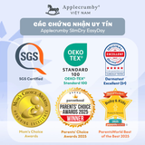  Bỉm tã dán ngày Applecrumby Slimdry Easyday Tape size NB - XL thoải mái và êm ái cho bé 