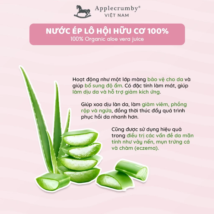  Kem dưỡng ẩm cho da nhạy cảm Applecrumby Super Soft Lotion làm dịu, an toàn cho bé 