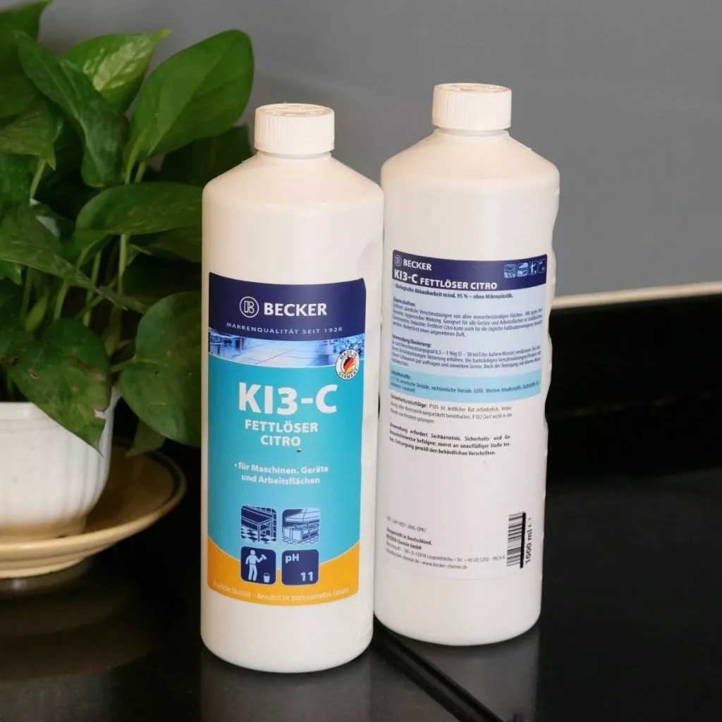  Nước tẩy dầu mỡ hương chanh Becker KI3-C - pH 11 (Nhập khẩu Đức) 