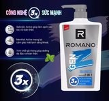 Tắm gội cho nam 2in1 Romano Gen Z hương Sea Breeze/ Forest Cedar 900g/ chai 