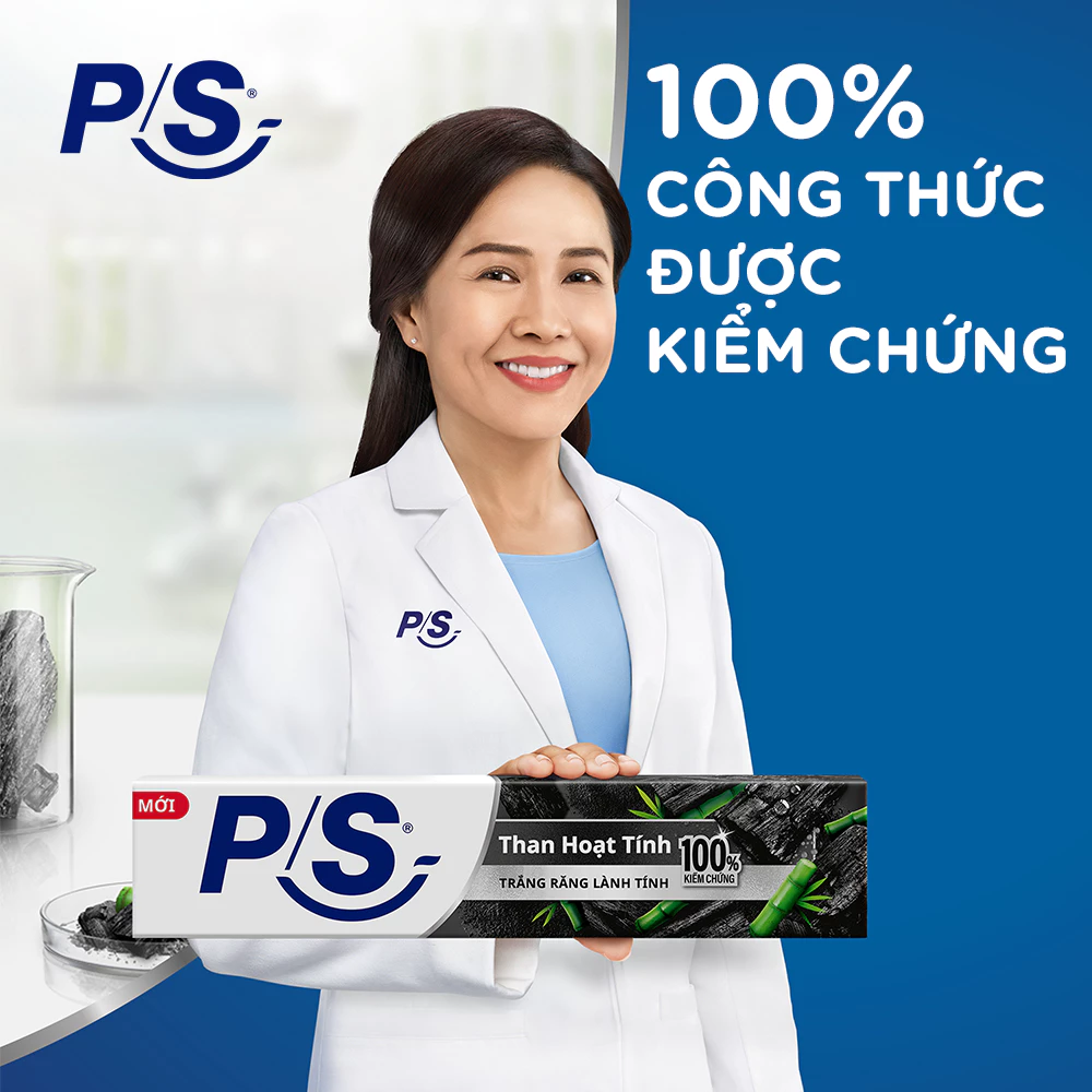  Kem đánh P/S Răng Trắng Lành Tính - 100% Kiểm Chứng 230g 
