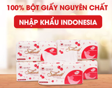  Giấy ăn rút lụa khổ lớn Silkwell 280 tờ dai,mềm,mịn,không bụi giấy 