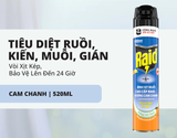  Xịt Muỗi Hiệu Quả Tốt Bảo Vệ Dài Lâu RAID 520ml 