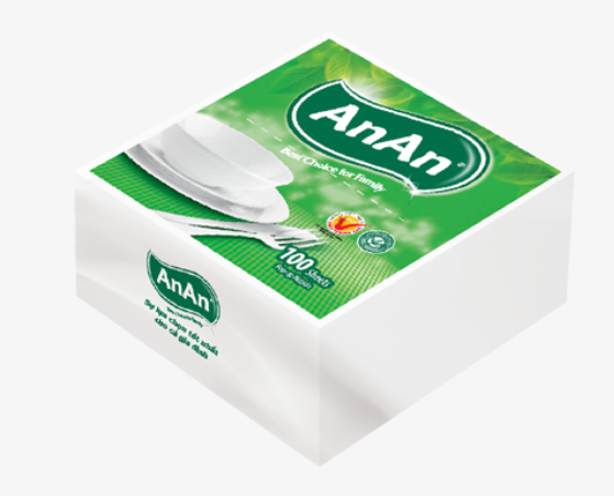  Khăn Ăn AnAn Pop – up  100 tờ  2 lớp 