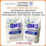  Bột giặt Omo Matic 9 Kg chuyên dụng Giặt ủi/ Nhà hàng/ Khách sạn/ Bệnh viện 