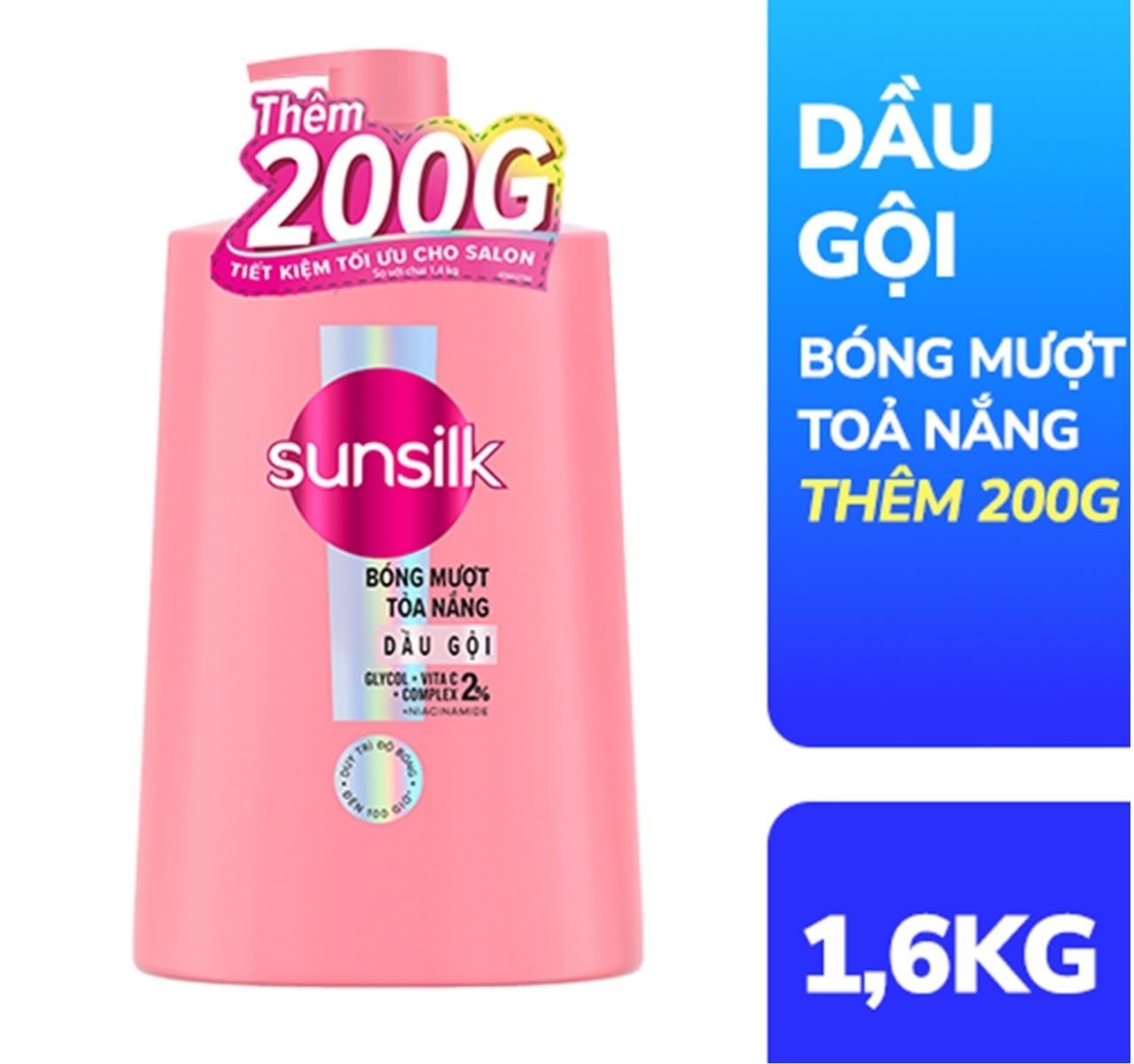  Dầu gội Sunsilk 1.6Kg chuyên dụng Salon tóc siêu tiết kiệm 