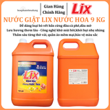  Nước giặt LIX Đậm Đặc Hương Nước Hoa 9 Kg Làm Sạch Cực Nhanh Vết Bẩn 