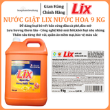 Nước giặt LIX Đậm Đặc Hương Nước Hoa 9 Kg Làm Sạch Cực Nhanh Vết Bẩn 