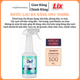  Nước lau đa năng On1 hương Bambo charcoal chai 500ml giúp sạch nhanh bề mặt, sáng bóng như mới 