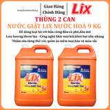  Nước giặt LIX Đậm Đặc Hương Nước Hoa 9 Kg Làm Sạch Cực Nhanh Vết Bẩn 