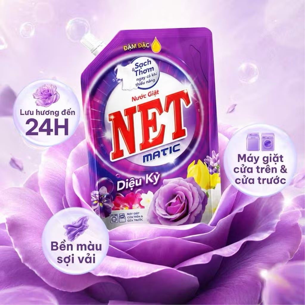  Nước giặt NET Matic túi x 3kg 