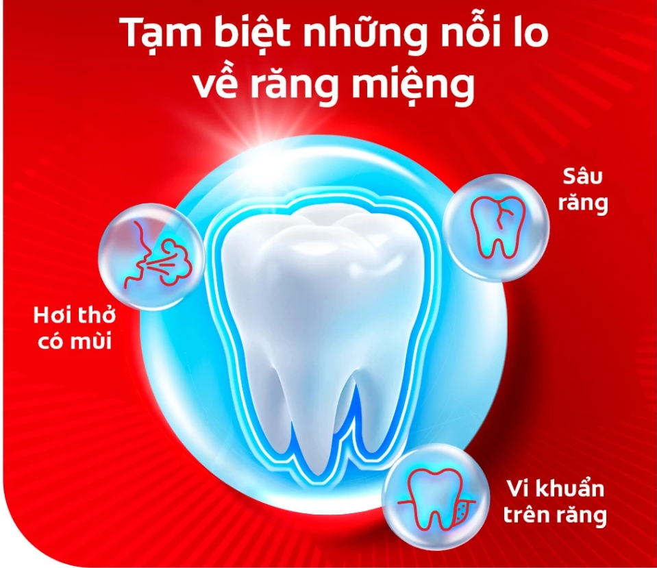  Kem Đánh Răng Colgate Muối Lá Ổi Hồng giảm hôi miệng và vi khuẩn tích tụ 150g/ tuýp 