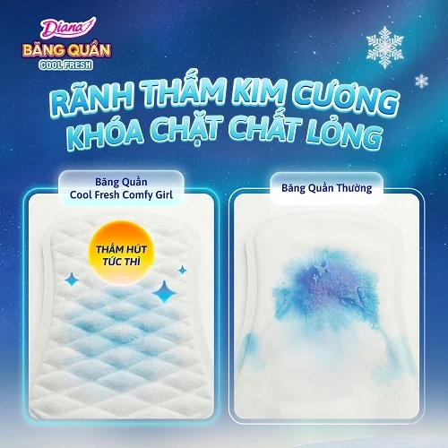  Băng Quần Diana Comfy Girl Cool Fresh size M-L 2 miếng/gói 