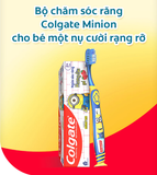  Bộ 2 bàn chải Colgate Minion Twin cho bé từ 5-9 tuổi 