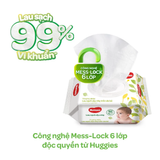  Khăn ướt Huggies không mùi (80 miếng/gói) 