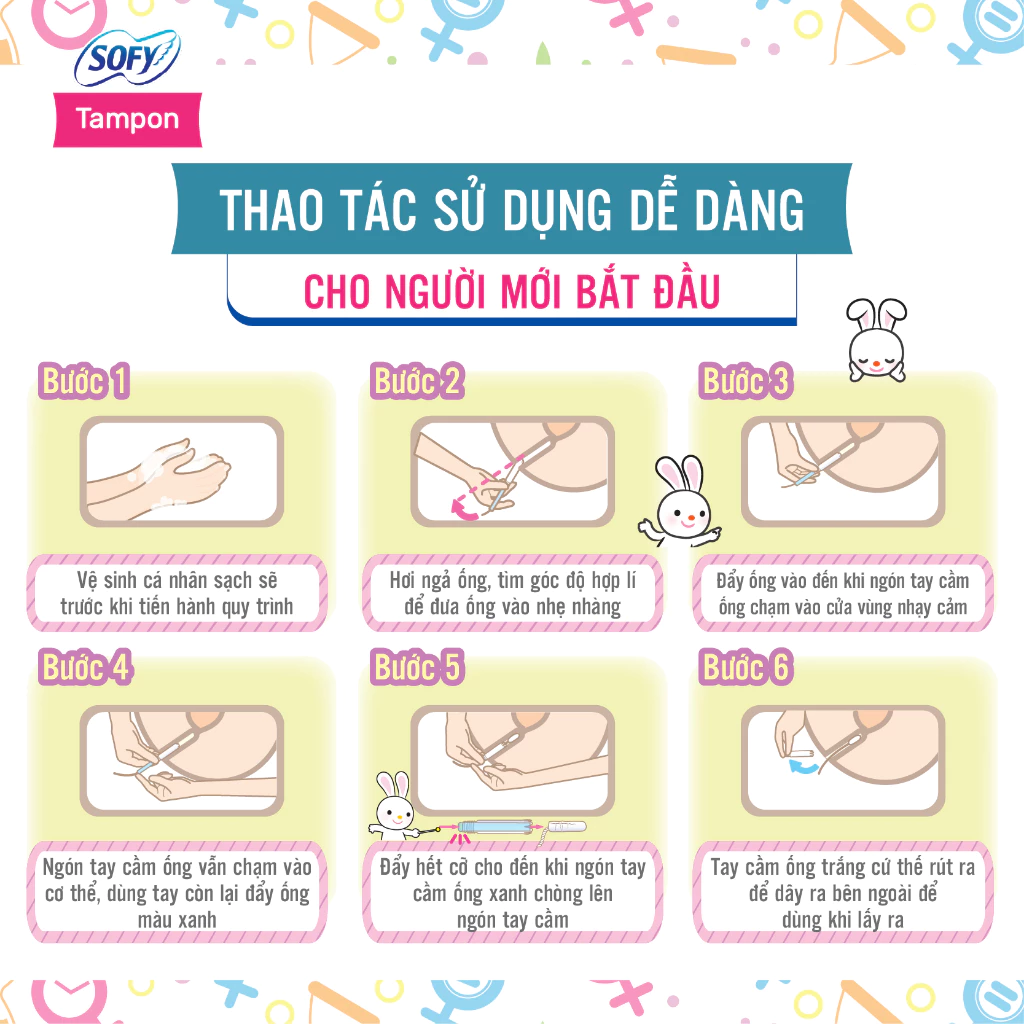  Băng vệ sinh siêu thấm Sofy Soft Tampon Super 9 miếng (Hàng nhập khẩu) 