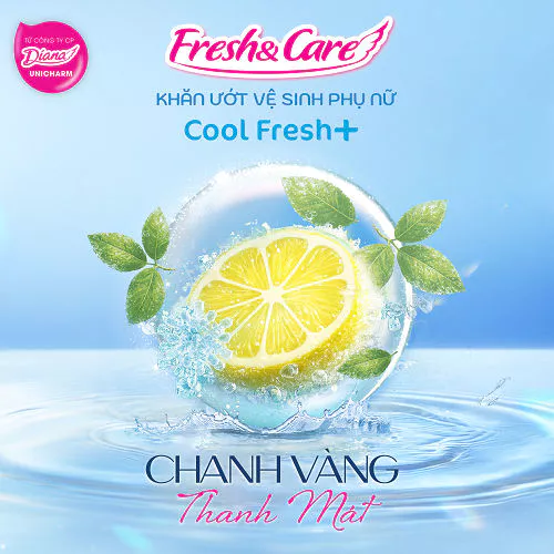  Khăn Ướt Fresh & Care Vệ Sinh Phụ Nữ Skin Comfort+/ Cool Fresh+ 10 miếng/gói 
