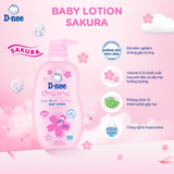  Kem dưỡng ẩm cho bé sơ sinh từ 0 tháng tuổi trở lên giúp da bé mịn màng D-nee Baby Lotion 300ml 