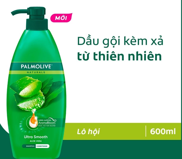  Dầu gội Palmolive kèm xả 2-trong-1 chiết xuất thiên nhiên 600ML 