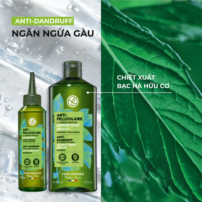  Dầu gội ngăn ngừa gàu Yves Rocher Anti-Dandruff Treatment Shampoo 300ml 