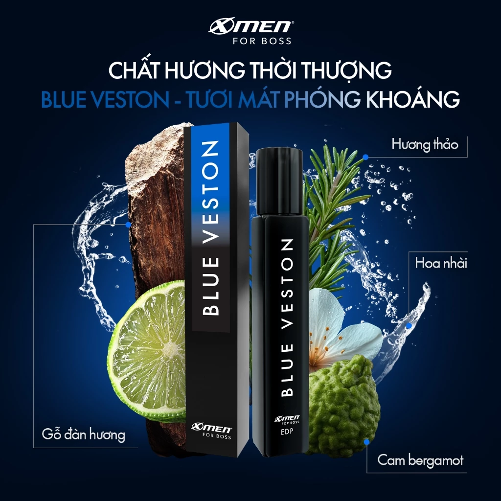  Nước Hoa Nam Cao Cấp XMen for Boss EDP chai 9ml, Hương Thơm Lịch Lãm, Lưu Hương 48H, Quà Tặng Bạn Trai 