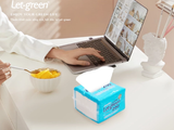  Khăn Giấy Lụa Let-green 200 Tờ/Bao, 2 Lớp/Tờ 