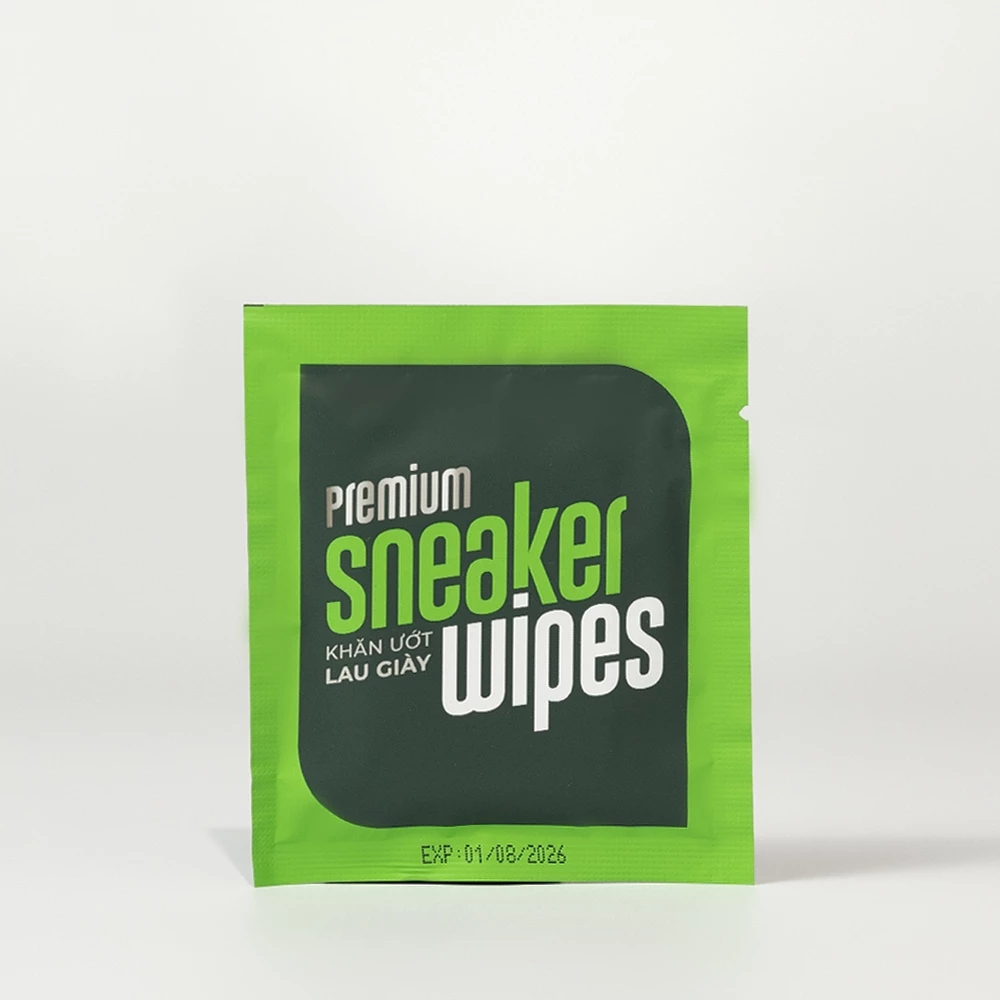  Hộp 20 gói Khăn ướt lau giày thể thao cấp tốc Sneaker EcoWipes gói 1 tờ hương quế khử mùi 