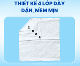  Giấy Đa Năng Rút Đáy Đa Năng Tím Elène 4 Lớp 1280 Tờ/320 Rút - Cao Cấp, Mềm Mịn, An Toàn 