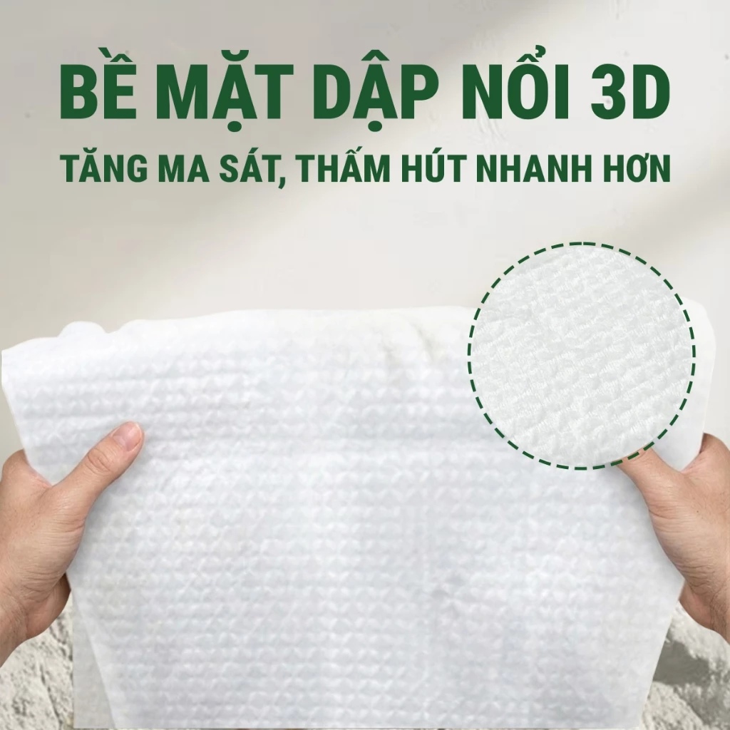  Bộ 3 khăn dùng 1 lần túi 3 ngày 2 đêm du lịch Yko từ sợi tự nhiên gia đình, công tác 