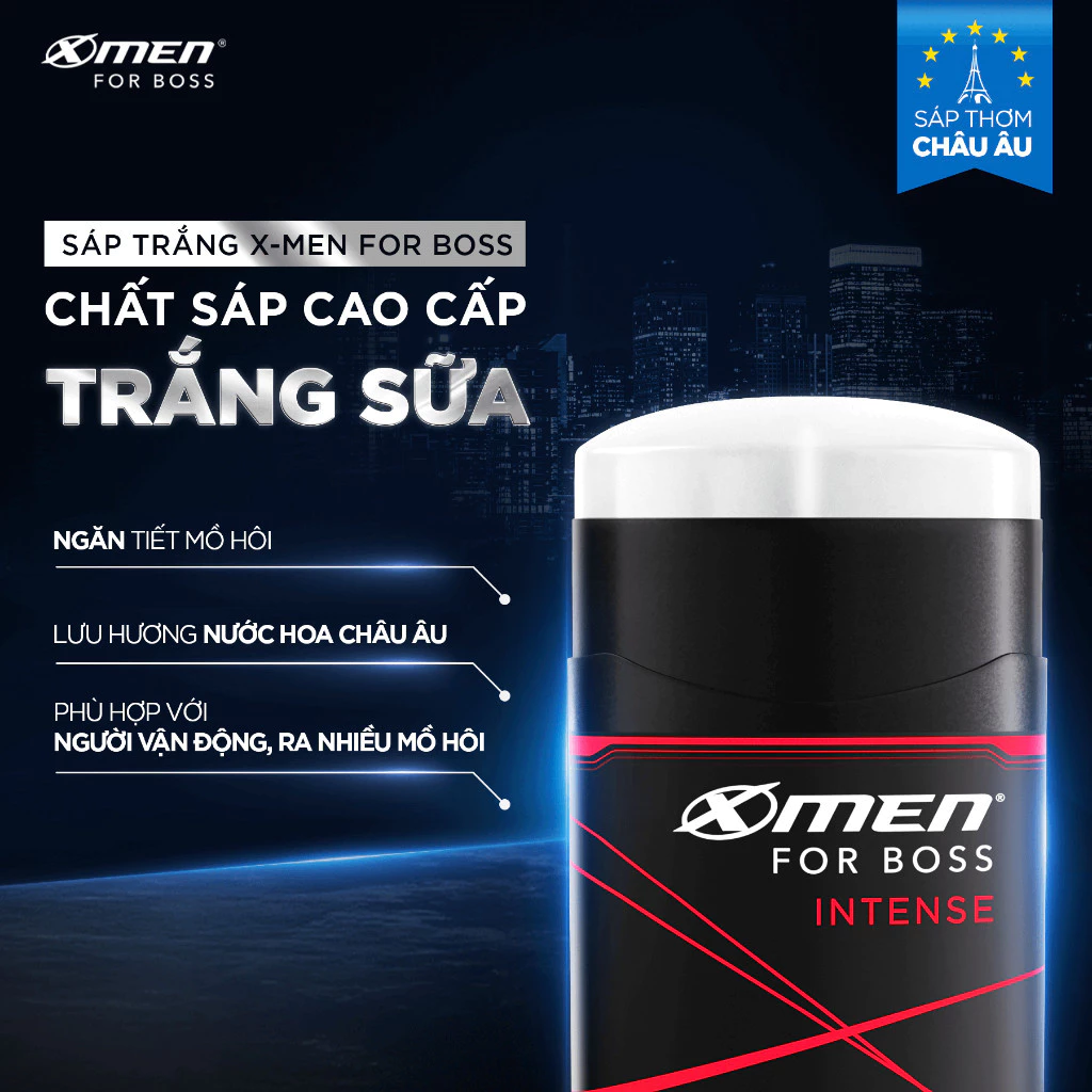  Sáp khử mùi XMen for Boss 70g/80g - Sáp thơm Châu Âu, ngăn tiết mồ hôi (sáp trắng), ngăn vệt ố vàng (sáp xanh) 