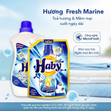  Nước giặt đậm đặc HABY ULTRAWASH 8in1 Nội địa Thái Lan  - Sạch sâu, thơm lâu 700h, công nghệ Microfresh Túi 700ml 