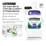  Nước súc miệng giúp răng trắng sáng tự nhiên Listerine Healthy Bright 750ml 