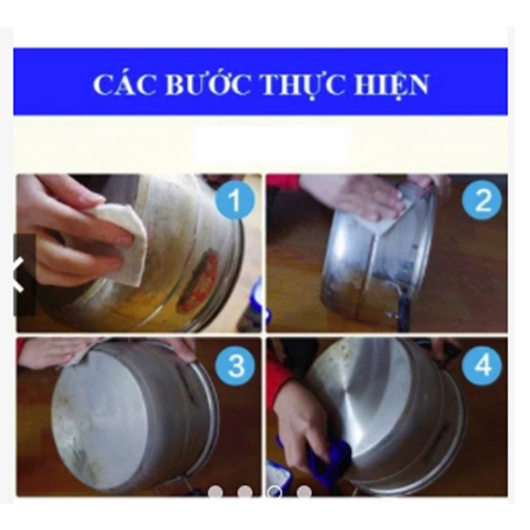  Hộp kem cọ xoong nồi tẩy vết bẩn nhà bếp đa năng Hando 500g (Over & Cookware Cleaner) 