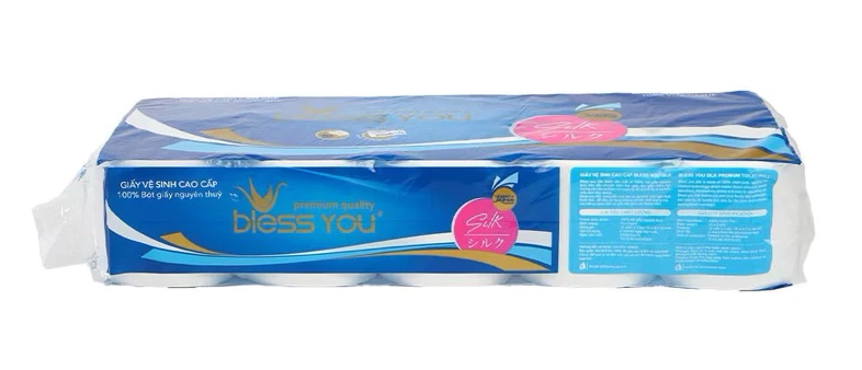  Giấy vệ sinh Bless You Alavie 2-3 lớp (10 cuộn/lốc) 