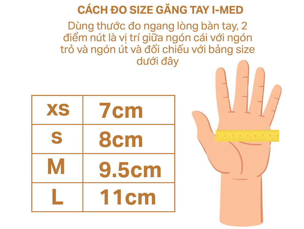  Găng tay cao su y tế Imed Latex có bột 4.9g 100 chiếc/hộp 