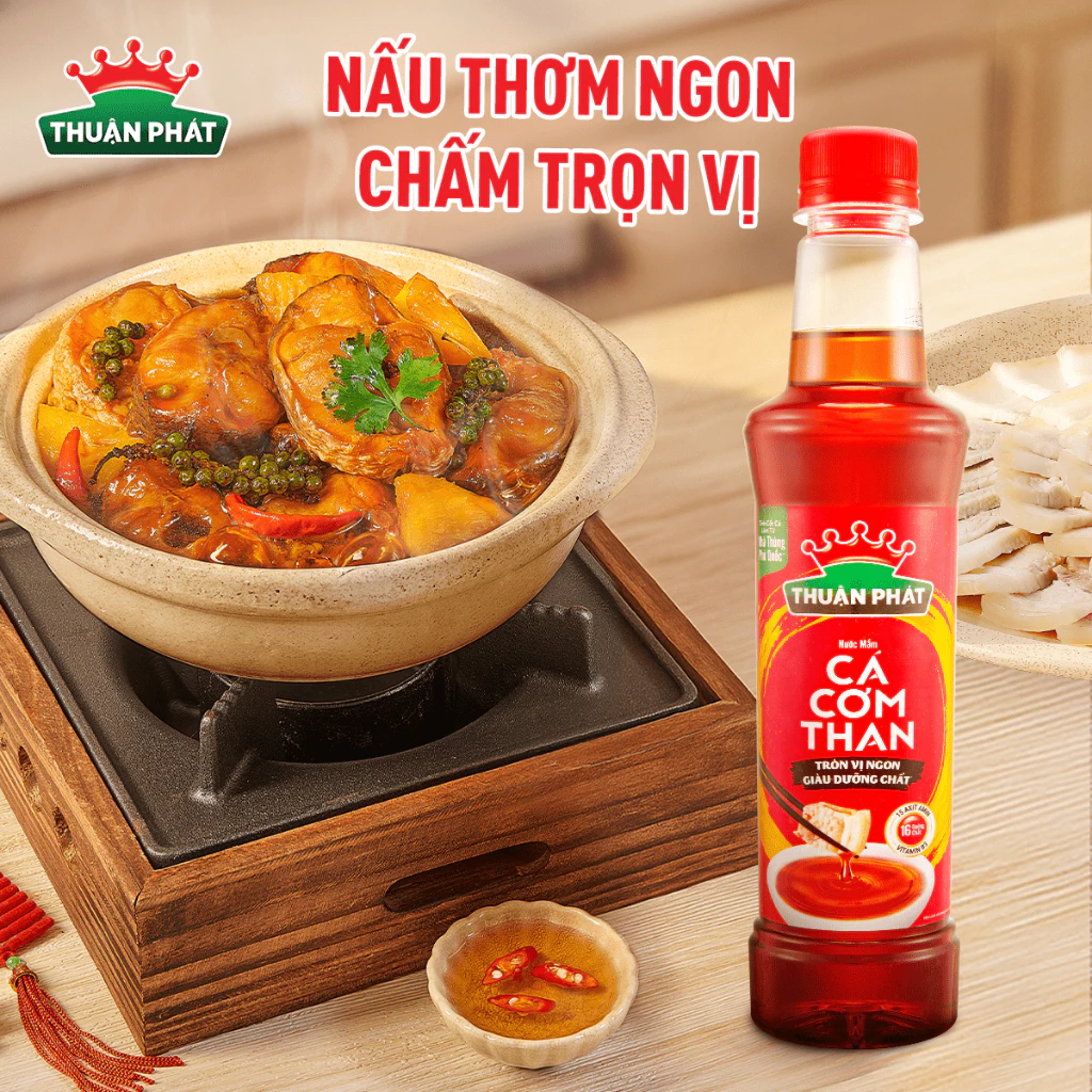  Nước Mắm Thuận Phát Cá Cơm Than 740ml - Với 16 dưỡng chất 