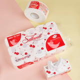  Giấy vệ sinh Silkwell Cherry 15 cuộn 3 lớp chính hãng mềm mịn siêu dai 
