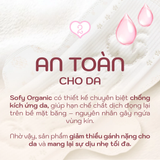  Băng vệ sinh mỏng có cánh Sofy Organic 23cm 100% Cotton 15 miếng 
