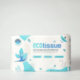  Giấy vệ sinh giấy cuộn cao cấp EcoWipes dày 3 lớp có lõi/ không lõi mềm mịn dai thấm hút tốt 