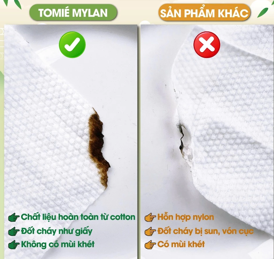  Khăn Cotton Đa Năng TOMIE Cao Cấp Rút Đáy Cotton 200x160mm 100 Tờ 