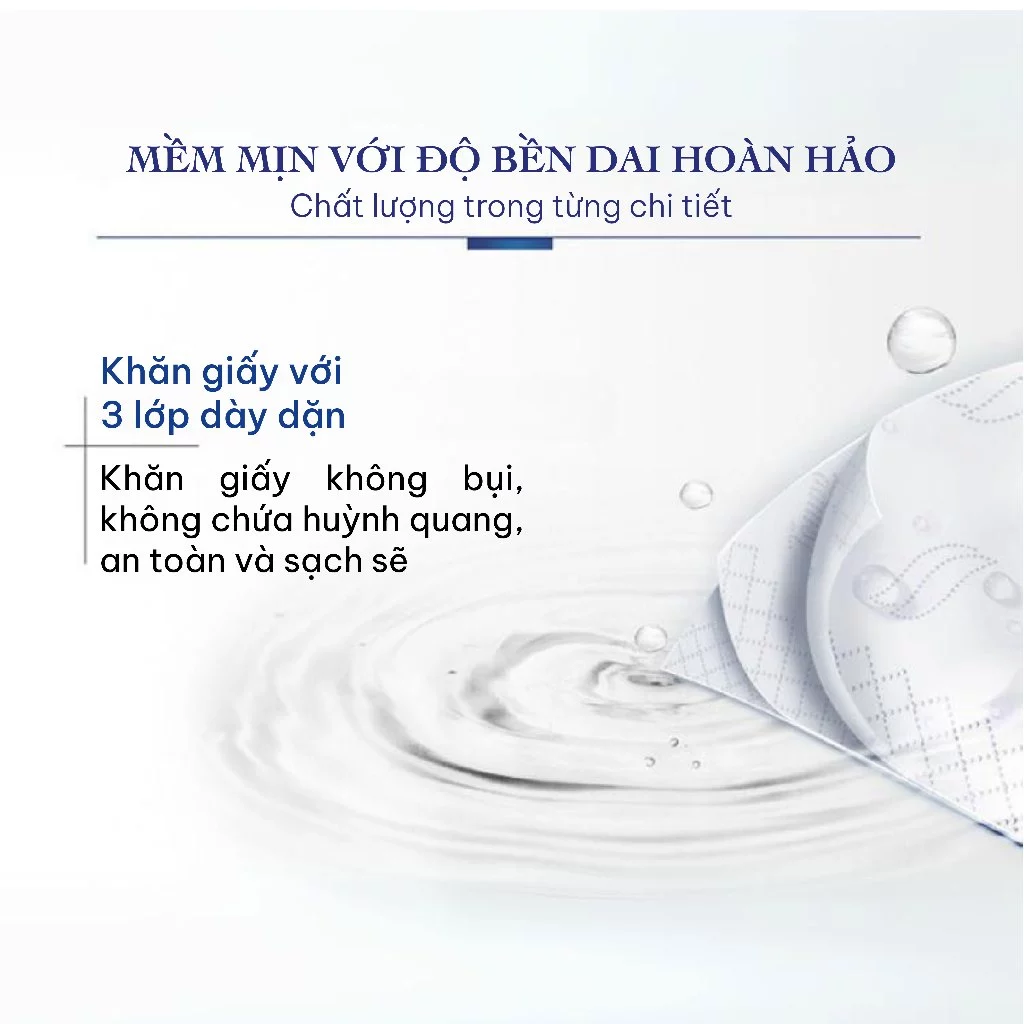  Khăn Giấy Rút Cao Cấp Tempo - 3 Lớp Bền Dai, không kích ứng da - Thương hiệu Đức - An Toàn Cho Da 
