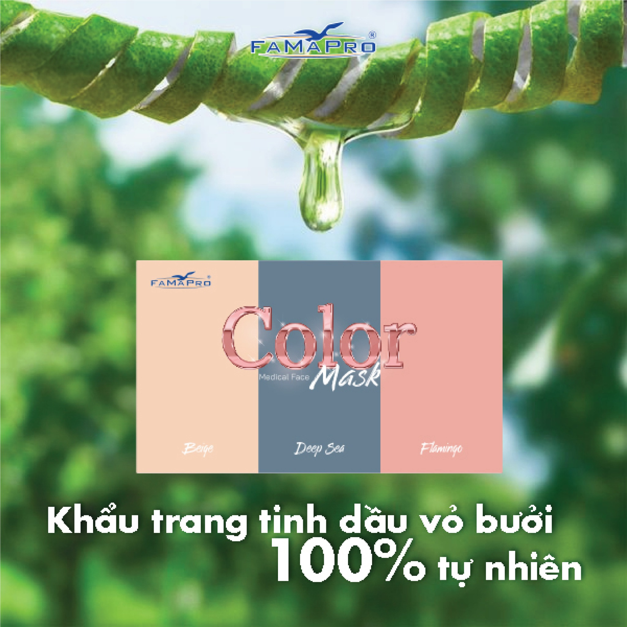  Khẩu trang tinh dầu Famapro 50 cái / hộp 